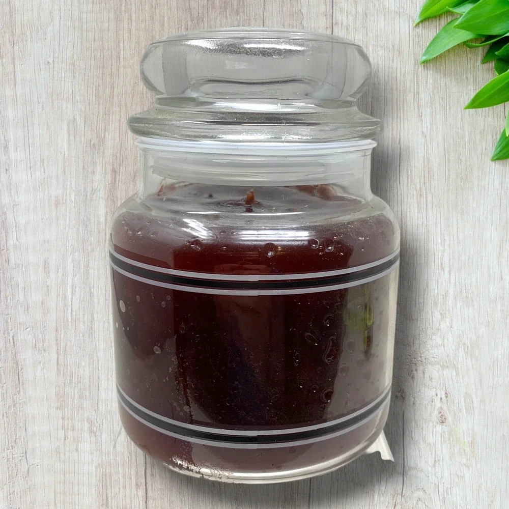 Vintage Yankee Candle Chocolate Truffle 14.5 oz Black Band Jar Retired NEW